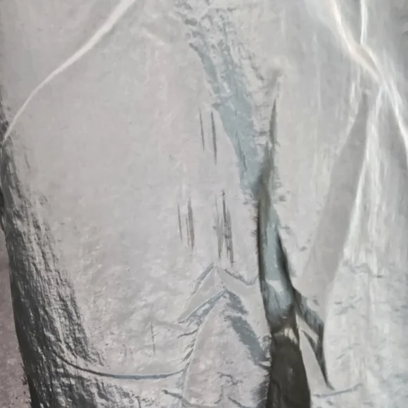 Zara Men's Olive Green Nilon Light-Weight Rain Jaket Size L - Picture 6 of 13